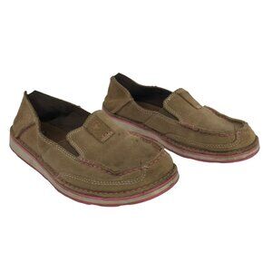 ARIAT ~ WOMENS 6.5B ~ TAN LEATHER CRUISER LOAFER SLIP ON SHOE
